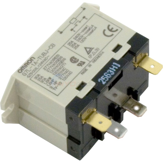 Omron Relay, SPST 24VAC 30A - 60-584-1008