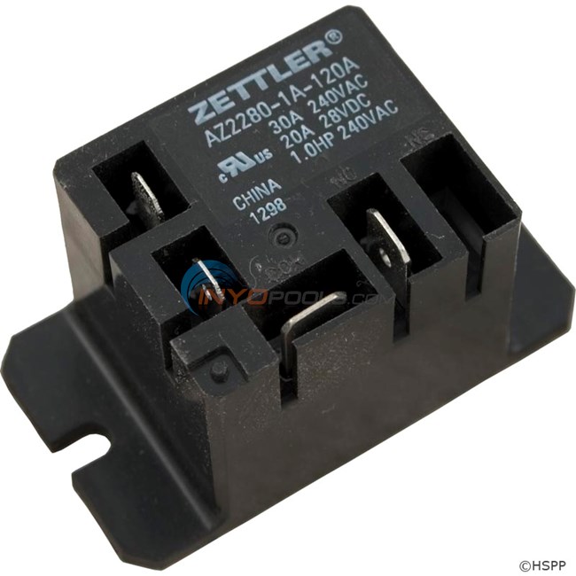 Power Relay (Z2280-1A-120A)Mini 30A SPST 120VAC - 60-590-1051