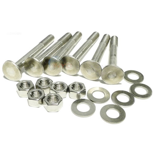 Custom Molded Products CMP Bolt Kit for 3 Tread Ladder, 3-3/16" x 3/8", Marine Grade Stainless Steel - 60-704