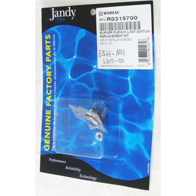 Jandy Burner Hi-limit Switch, Hi-e 2 - R0319700