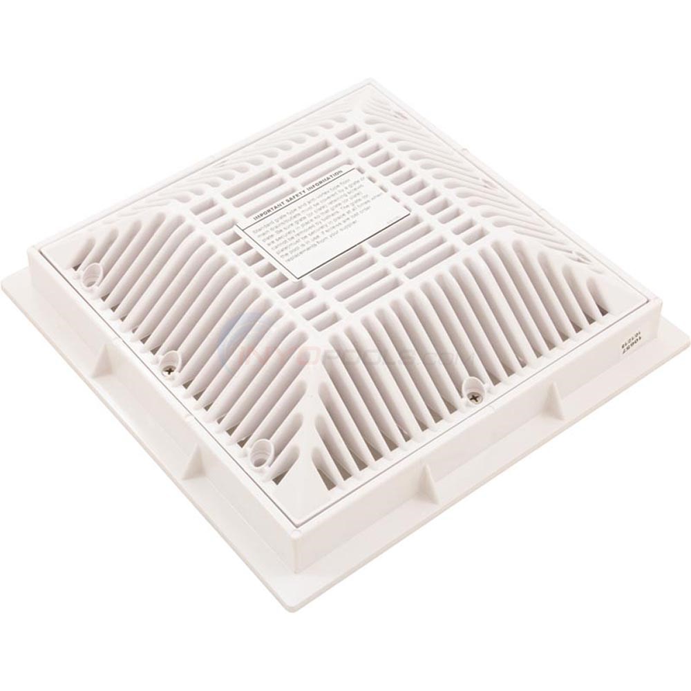 9" x 9" Grate  & Frame, White - 640-4790V