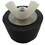 Technical Products Inc. Pool and Spa Winter Rubber Expansion Plug with Stainless Steel Screw, #9, for 1-1/2" Pipe or 1-1/4" Fitting - 6691-0 - 9TAPERED