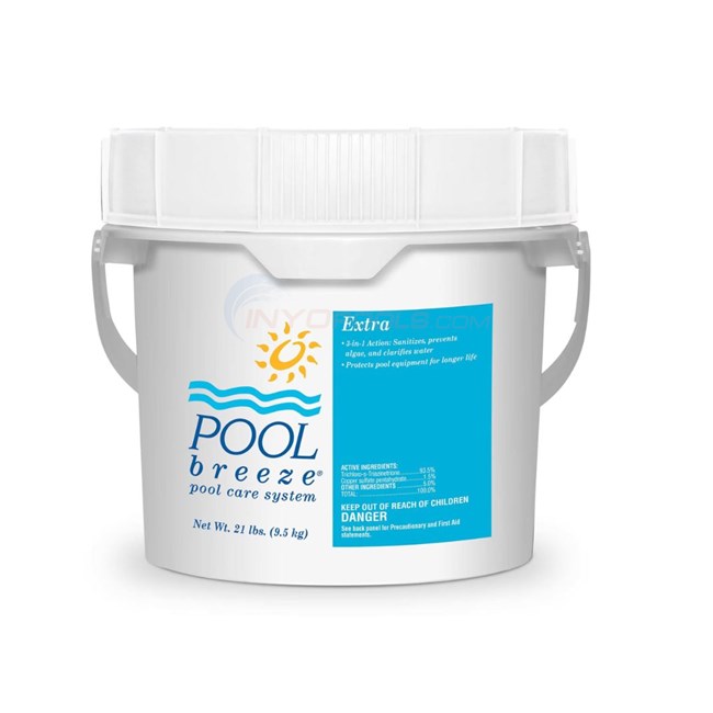 Pool Breeze Extra all-in-one Chlorine Tablets 21 lb Pail - PBZ88592