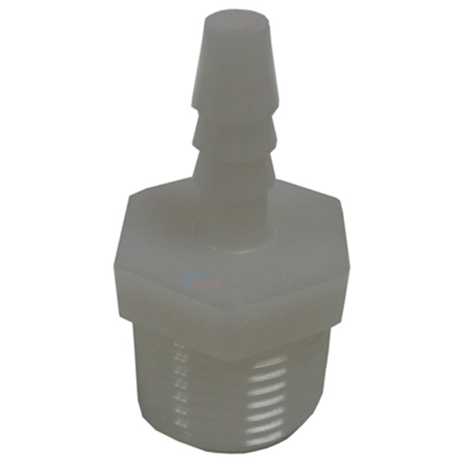 United States Plastics Company Adapter,hose 1/2"mptx1/4"barb (61132)