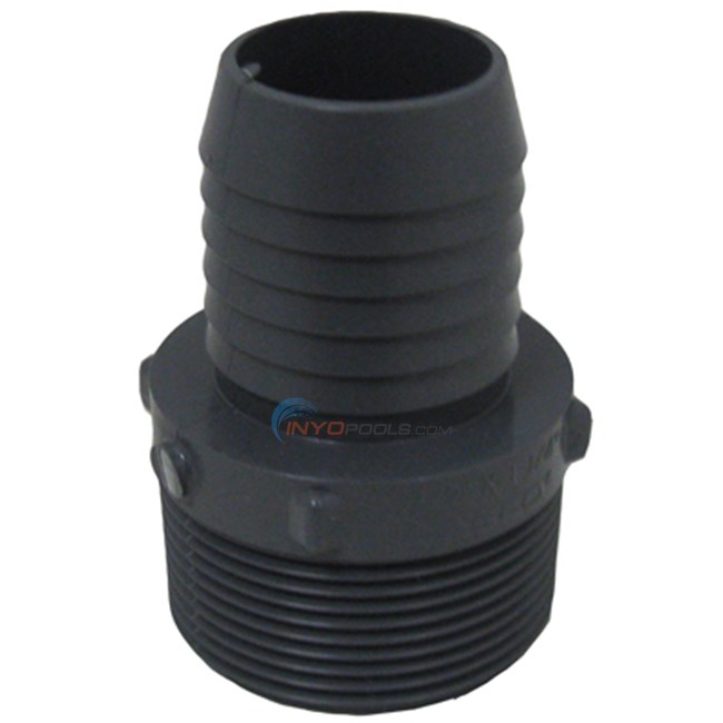 Lasco Fluid Distribution Adapter, Poly 1 1/2in Mpt X 1 1/4in (1436-212)
