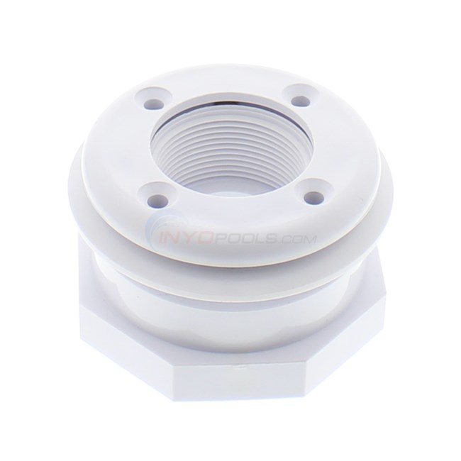 Pentair Vinyl Liner Wall fitting, Std Bdy, 1.5"MPTx1.5"FPT, White (86205100)