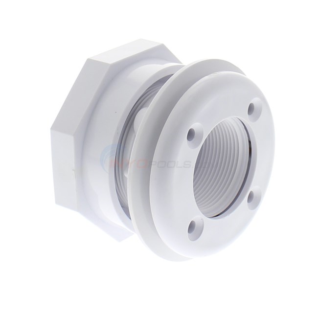 Pentair Vinyl Liner Wall fitting, Std Bdy, 1.5"MPTx1.5"FPT, White (86205100)