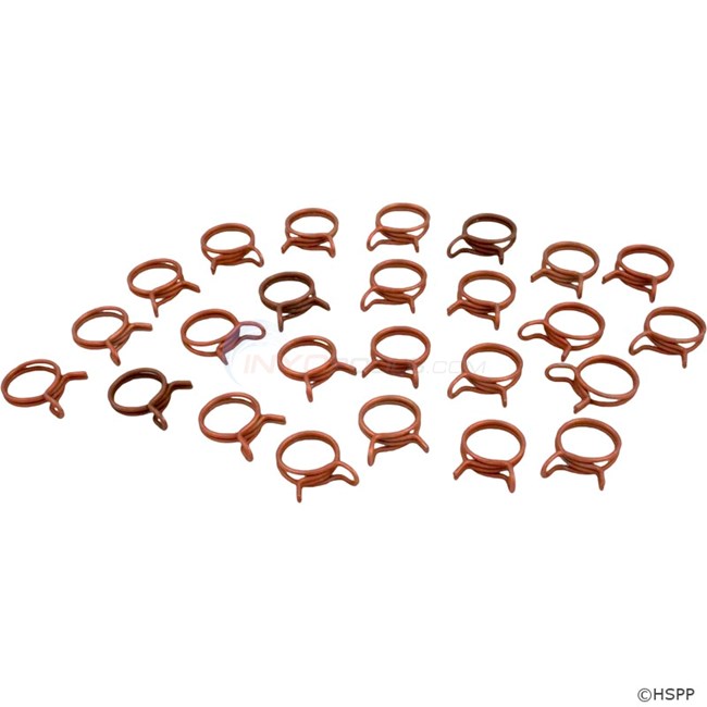 Hose Clamp Double Wire #17 Steel Red (pkg of 25) - 89-555-1105