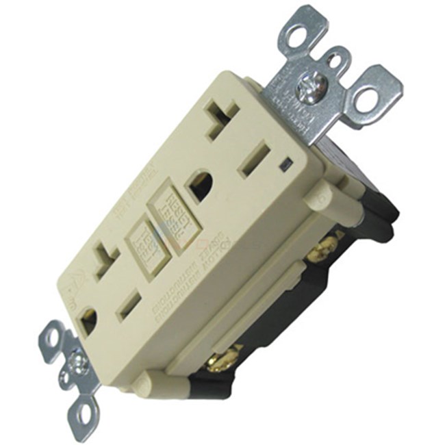 Western Switches & Controls Gfci, Plug Face 20a (6599-i Replacement)