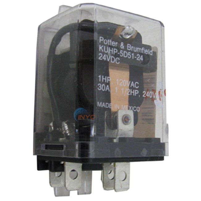 Go Electronics Relay, Dust Cover, Dpst, 24 Vdc Coil (kuhp-5d5124) - KUHP-5D51-24