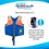 Aqua Leisure SwimSchool New & Improved Swim Trainer Vest - Small/Medium - Blue/Orange - AZV18863SM