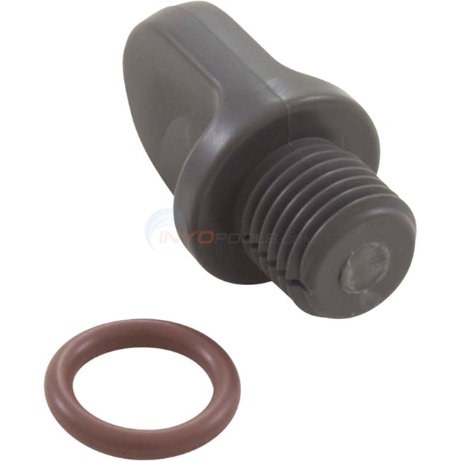 Hayward 1/2-18 Molded PVC Drain Plug with O-Ring - BSX1PLUG2