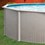 Wilbar 18' x 33' x 48" Oval Above Ground Pool by Captiva, Skimmer ONLY included - PTIBBT183348SSPS