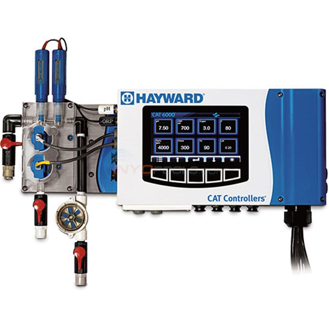 Hayward CAT 6000 with Free Chlorine Sensor, Temp, Cond, NaCl, Wi-Fi, Machined Flow Cell & RFS - CATPP6000WIFICF