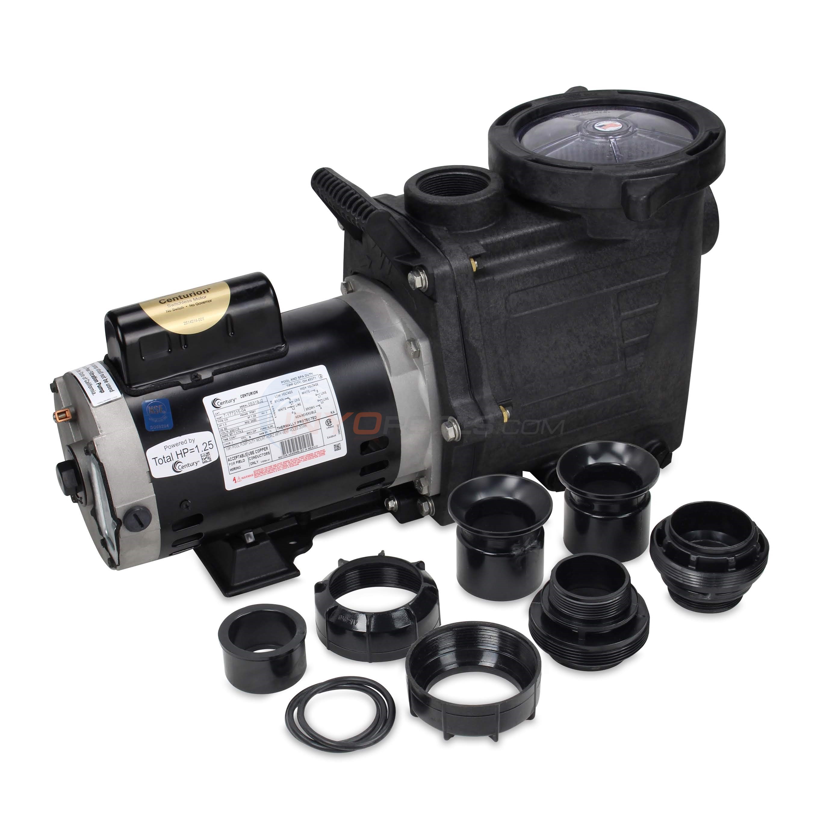 Waterway Champion 1.5 HP Max Rate Dual Speed Pool Pump CHAMPS215