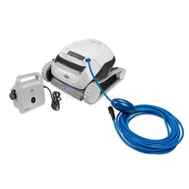 Maytronics Dolphin E10 Above Ground Pool Cleaner, 40 Ft Cable, 2 Year Warranty - Model 99996133-USF