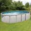 Wilbar 15' x 30' x 52" Oval Above Ground Pool by Heritage, Skimmer ONLY included, No Liner - PHERYM153052SSPSRH