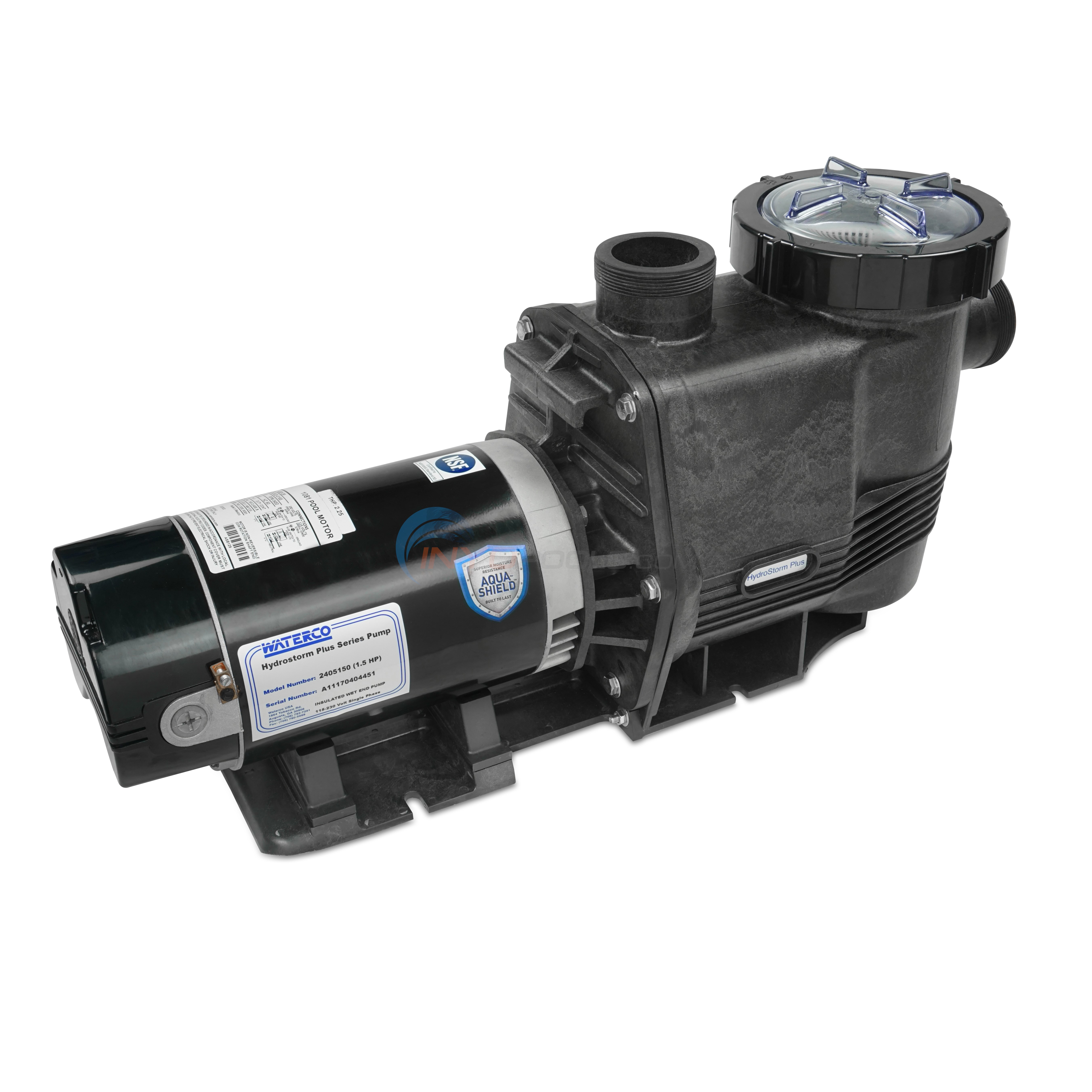 Waterco Hydrostorm Plus InGround Self Priming Pool Pump 1 HP 2405100A