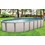 Wilbar 18' x 33' 54" Oval Saltwater Above Ground Pool by Matrix, Skimmer Included, No Liner - NB1248