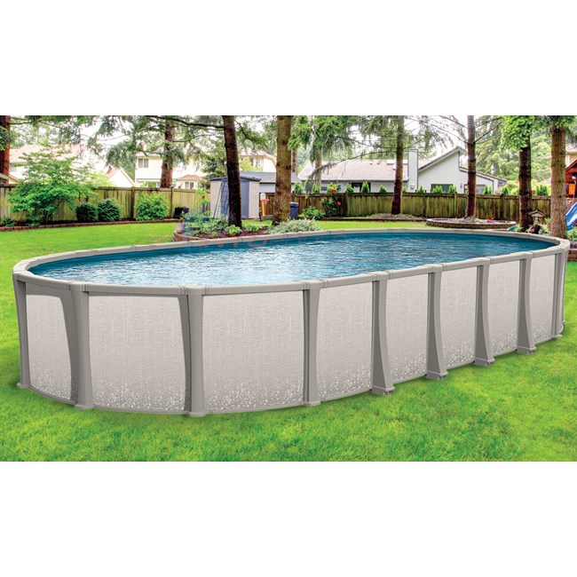 Wilbar 15' x 26' 54" Oval Saltwater Above Ground Pool by Matrix, Skimmer Included, No Liner - NB1247