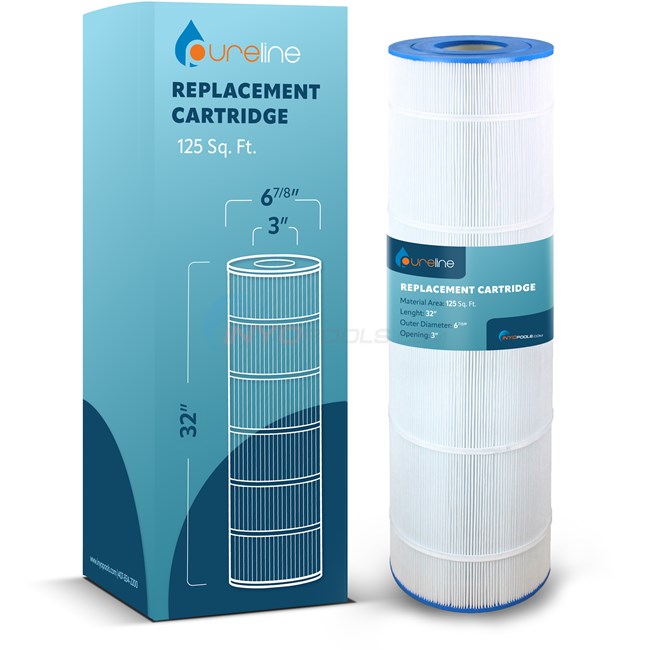 Pureline 125 Sq. Ft. Replacement Cartridge Compatible with Pentair® Clean & Clear Plus® 520 and Waterway® Crystal Water 525 Pool Filter- PL0121 - R173578