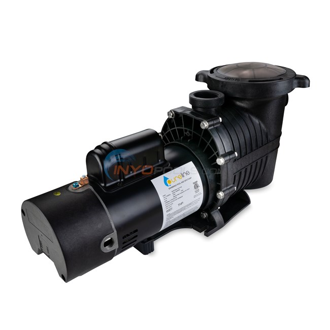Pureline 1.5 HP Pure Flow Pump, Inground Pool, Single Speed, 115-230 Volt, Unions Included - PL1607