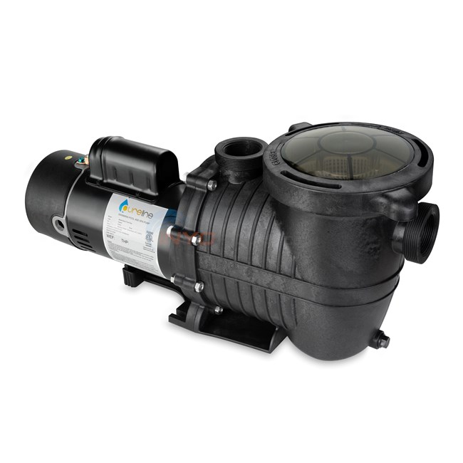 Pureline 1 HP Pure Flow Pump, Inground Pool, Dual Speed, 230 Volt, Unions Included - PL1608
