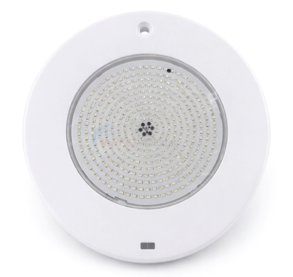 LED Pool Light Fixture 12V, 100' Cord, 10", Color Changing, White Plastic Face Ring | By Pureline