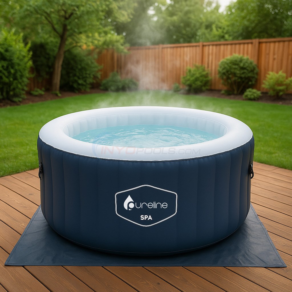 Pureline Oasis Inflatable Spa | Pump, Filter, Heater Included | 120v | In Stock - PLSPA120