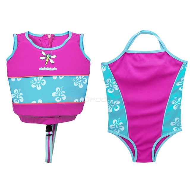 Aqua Leisure 2-Piece Swim Trainer Small to Medium - Pink - SST15135PKSM