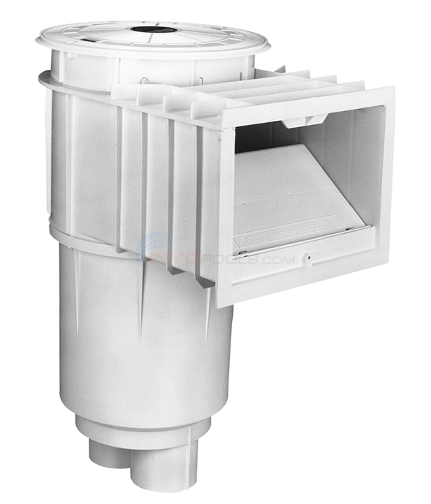 U-3 Skimmer Gray w/Gray Lid and Frame, 2" Slip - Concrete - 08650-6404