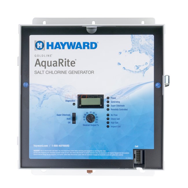 Hayward AquaTrol Above Ground Pool Salt System, Return Jet Fittings, Twist Lock Plug, Control Panel & TurboCell - Model W3AQ-TROL-RJ-TL