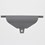 Wilbar Top Cap 6" Pewter Gray Straight Support - Screws NOT Included (Single) - 27037