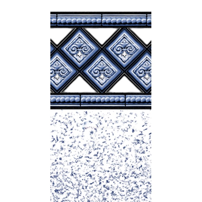 SK Plastics Above Ground Pool Liner 27 Ft Round Cottagestone Beaded 52