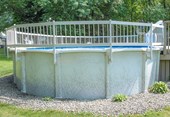 Resin Pool Fence Base Kit A 8 Section White for Above Ground Pools