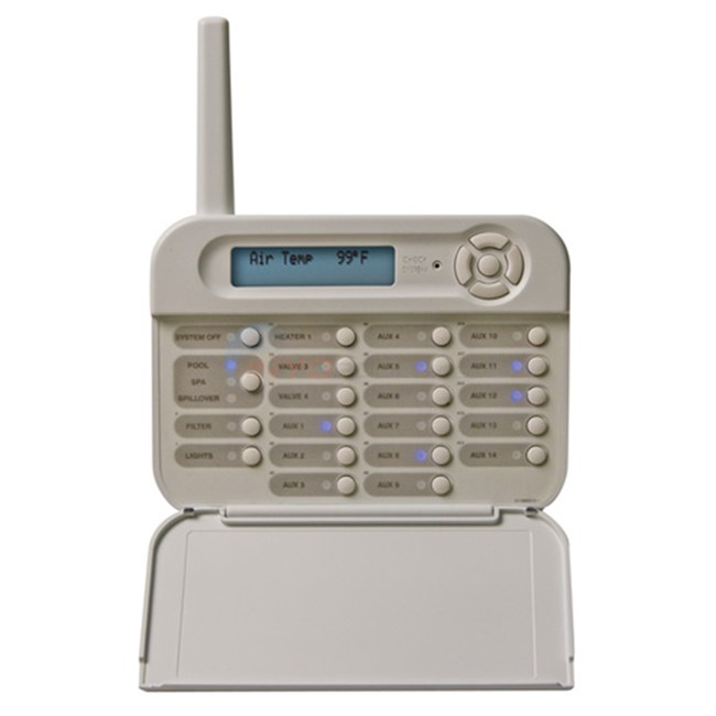 Goldline Controls Wireless Remote, Hayward Aqua Logic & ProLogic, Wall Mount, PS-8, White - AQL2-WW-RF-PS-8