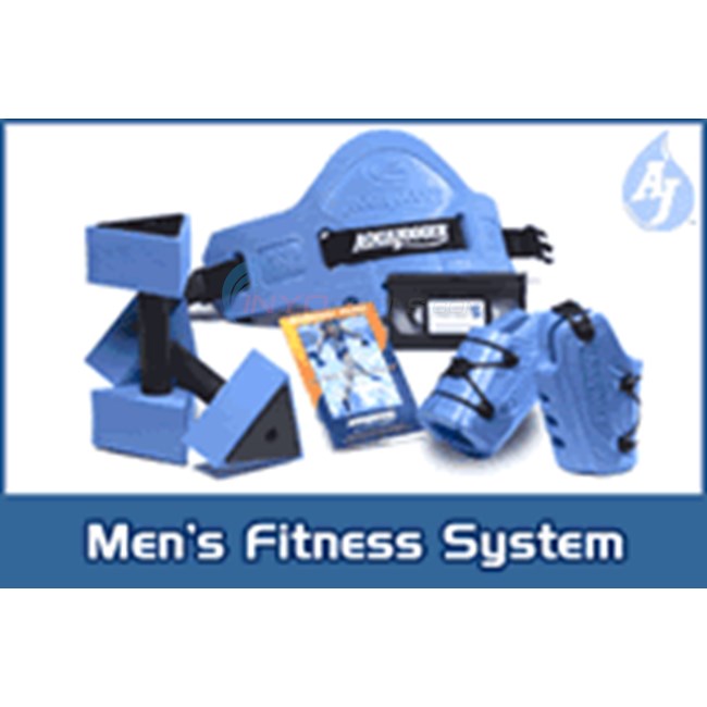 Men's Fitness System AquaJogger Complete Package - Blue - AP460