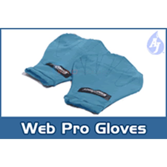AquaJogger Web Pro Glove (Small) - Teal - AP57S