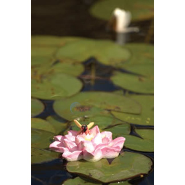 Aquascape Resin Floating Lotus With Bee - 98226