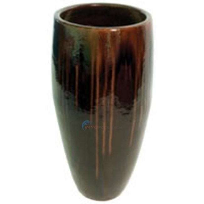 Aquascape Tan/Black Tall Ceramic Urn - 40"H - 98473