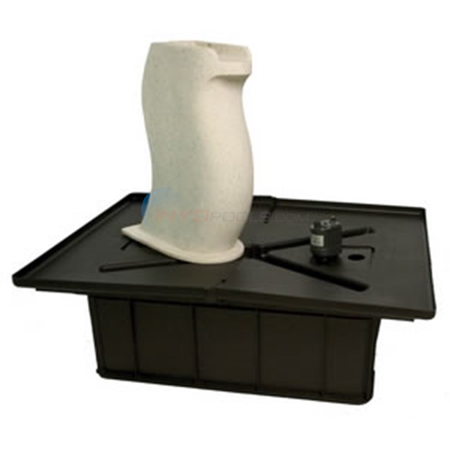 Aquascape Modern Curved Fountain Kit - White Granite - 98915