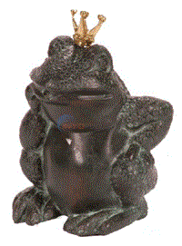 Aquascape SPITTER BRASS FROG PRINCE 7" W x 8" H 99699