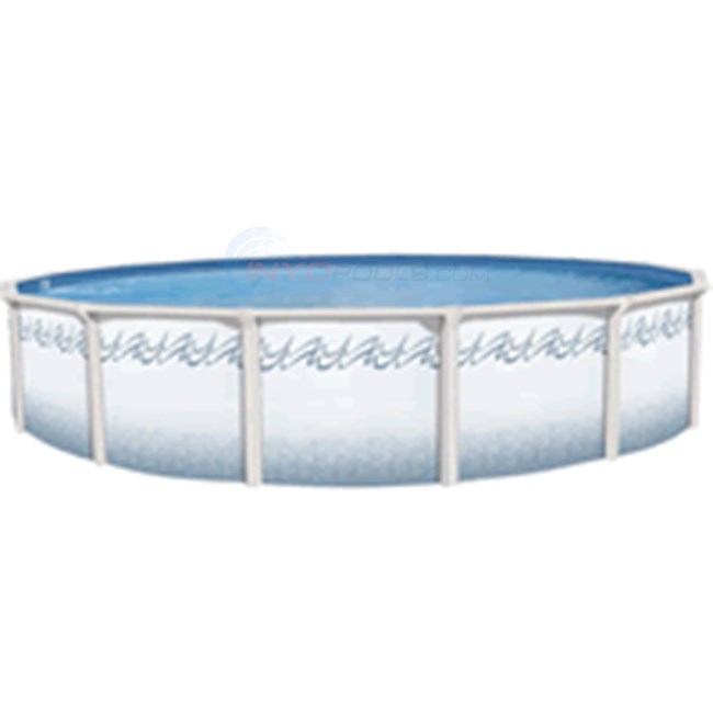 Blue Wave 24' Round 52" Atlantis Above Ground Pool Solid Blue liner - NB01026a