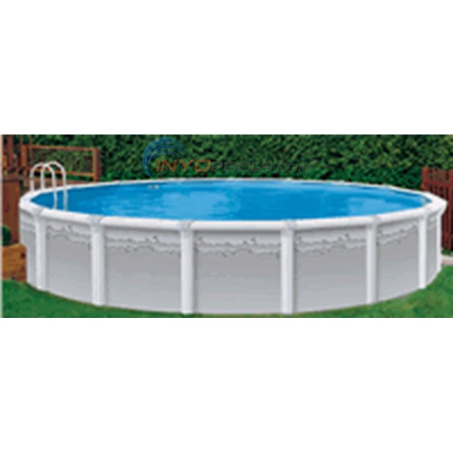 Above Ground Pools - 15' Round Virtuo 52" Wall W/ 8" Toprail - NB205