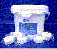 Blue Wave 3 inch Chlorine Tablets 10 lb. pail NC134