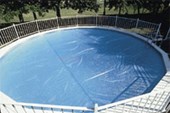 24 ft Round Above Ground Swimming Pool Solar Blanket Cover, 8 Mil, 5 Year Warranty - MW24HVY