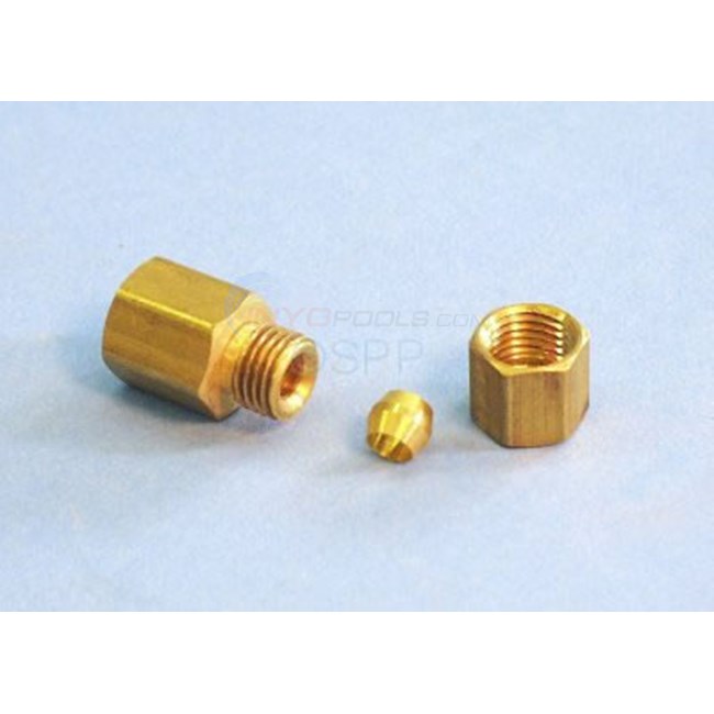 Fitting, Brass, 1/8"FPT x 3/16"Tube - CF-31618