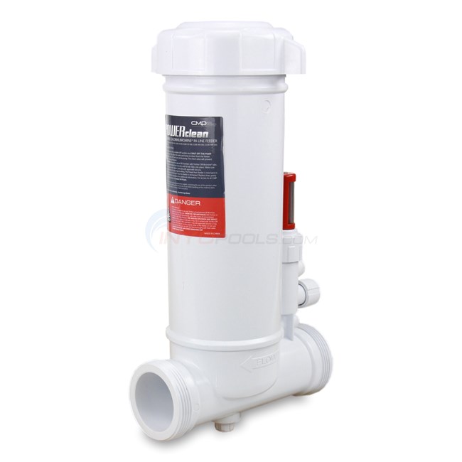 Custom Molded Products CMP POWERclean ULTRA In-Line Chlorinator, 5 Lbs. Capacity, with Clear Glass Lid - 25280100 - 25280-100-000