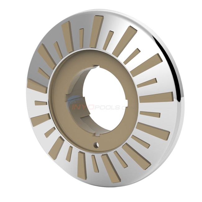Custom Molded Products 1.5" Faceplate for LED Light; Stainless Steel and Tan - 25503-519-220