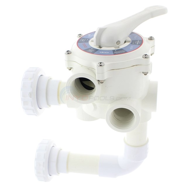 Custom Molded Products Side Mount Multiport Valve for Pentair DE Filters 1.5" - 27508-150-000